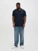 JACK & JONES PLUS Poloshirt in Sky Captain
