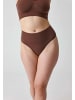 SNOCKS Shaping High Waist Tanga in Braun