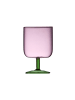 Lyngby Glas Weinglas Torino in Pink/Grün