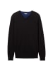 Tom Tailor Pullover 'Basic' in schwarz