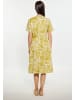 Usha Damen Kleid in Gelb Wollweiss