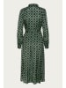 Kaffe Kleid KAoline Relaxed fit in Black Deep/Green Geometric