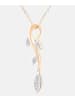 Diamant L'éternel Halskette mit Anhänger aus 375 Gelbgold mit Diamant