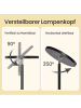 VASAGLE Standleuchte Lusia in Schwarz - (B)25 x (H)176 x (T)25 cm