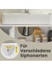 VASAGLE Badezimmerschrank in Weiß - (B)90 x (H)60 x (T)30 cm