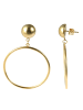 Adeliás Damen Ohrringe – Ohrhänger aus Edelstahl in gold