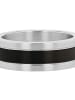 Tom Tailor Ring Edelstahl, IP schwarz in silber