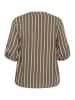 KAFFE curve Langarm-Bluse KCsida Regular fit in Morel / Chalk Stripe