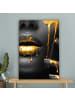 MuchoWow Leinwand bilder Gesicht gold schwarz (BxH)