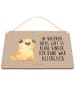 Mr. & Mrs. Panda Wandbild Holz Mops Krone mit Spruch in Hundeglück