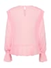 SAINT TROPEZ Langarm-Bluse LabelleSZ Gerade Passform in Pink Nectar