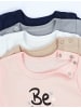 TupTam Baby Kurzarm Body mit Aufdruck Spruch 5er Pack in beige/rosa