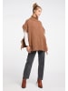 IZIA Strick Poncho in Braun