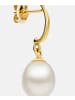 Diamant L'éternel Ohrringe aus 585 Gelbgold mit Perle