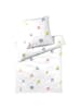 Elegante Bettwäsche Lovebirds in weiß