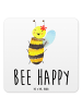 Mr. & Mrs. Panda Untersetzer Biene Happy mit Spruch in Weiß