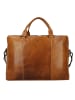 Greenburry Newport Aktentasche Leder 43 cm Laptopfach caramel