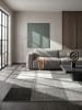KADIMA DESIGN Kurzflorteppich Patchwork pflegeleicht Wohnzimmer Schlafzimmer Flur in Grau