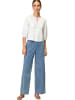Zero  Bluse mit Schleifen in Brilliant White