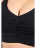 SMILODOX Sport BH Solid Scrunch in Schwarz