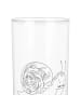 Mr. & Mrs. Panda Wasserglas Schnecke Sir ohne Spruch in Transparent