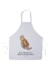 Mr. & Mrs. Panda Schürze Otter Kind mit Spruch in Weiß