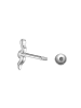 Glanzstücke München Piercing Schlange aus Sterling Silber in silber