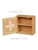 relaxdays Medizinschrank in Natur - (B)28 x (H)28 x (T)16 cm