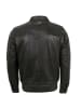 Bugatti Lederblouson Lammnappa in Schwarz