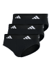 adidas Slip 3er Pack in Schwarz