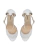 faina Leder Sandalette in Creme