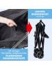 EASYmaxx Bollerwagen faltbar schwarz mit kleinen Rädern Schwarz