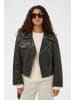 Soaked in Luxury Lederjacke SLPanima Baggy fit in Raven