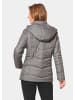 GOLDNER Steppjacke in graugrün / gemustert