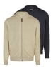 Redmond Strickjacke Basic in Beige / dunkelblau