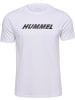 Hummel T-Shirt "Hmlelemental Logo Cotton Tee" in Weiß
