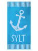 SCHIETWETTER Strandhandtuch "Sylt" 180x88cm in azuro-white