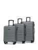 Wittchen 3tlg. Koffer Set Globe line Kollektion (H)77 x(B)54x(T)29cm in Grau