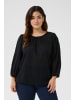 KAFFE curve Langarm-Bluse KCrory Regular fit in Black Deep