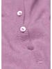 GOLDNER Kurzgröße:  Eleganter Herbstcardigan mit Rundhals in flieder