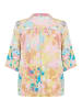CULTURE Kurzarmhemd CUvalerie Relaxed fit in Yellow/Pink Abstract