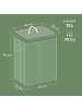 SONGMICS Wäschekorb Ronex in Grau - (B)40 x (H)60 x (T)30 cm