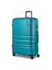 Redolz Pro ABS 4 Rollen Trolley 74 cm mit Dehnfalte in petrol