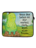 Mr. & Mrs. Panda Laptoptasche Schildkröte Pause Design mit Spruch in Weiß