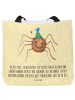 Mr. & Mrs. Panda Tote Bag Spinne Agathe Party mit Spruch in Gelb Pastell