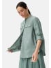 Camel Active Bluse mit Stehkragen und Knopfleiste in Jadeblau