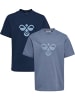 Hummel T-Shirt Hmljr Reg Mädchen in DRESS BLUES/FLINT STONE