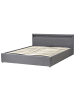Beliani Doppelbett ARMELLE in Grau - (W) 188 x (H) 83 x (L) 216 cm