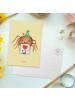 Mr. & Mrs. Panda Postkarte Spinne Agathe Brief ohne Spruch in Gelb Pastell