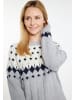 usha BLUE LABEL Damen Strickkleid in Grau Mehrfarbig